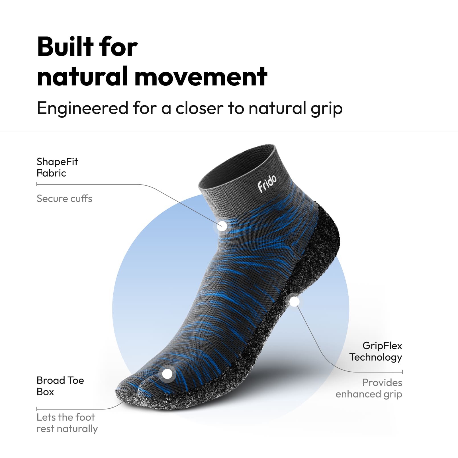 Frido Barefoot Sock Shoe